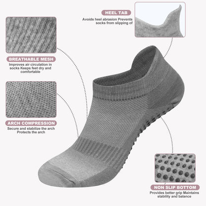 FlexHaven Pairs Women's Short Sports Socks